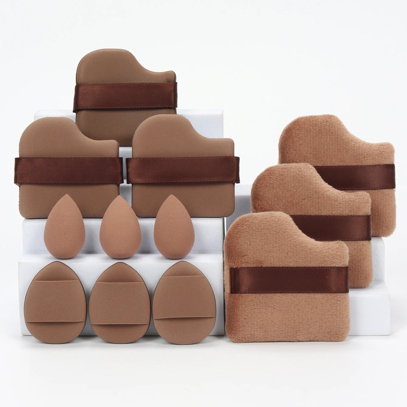 12-Piece Makeup Sponge & Powder Puff Set – Beauty Blending Tools