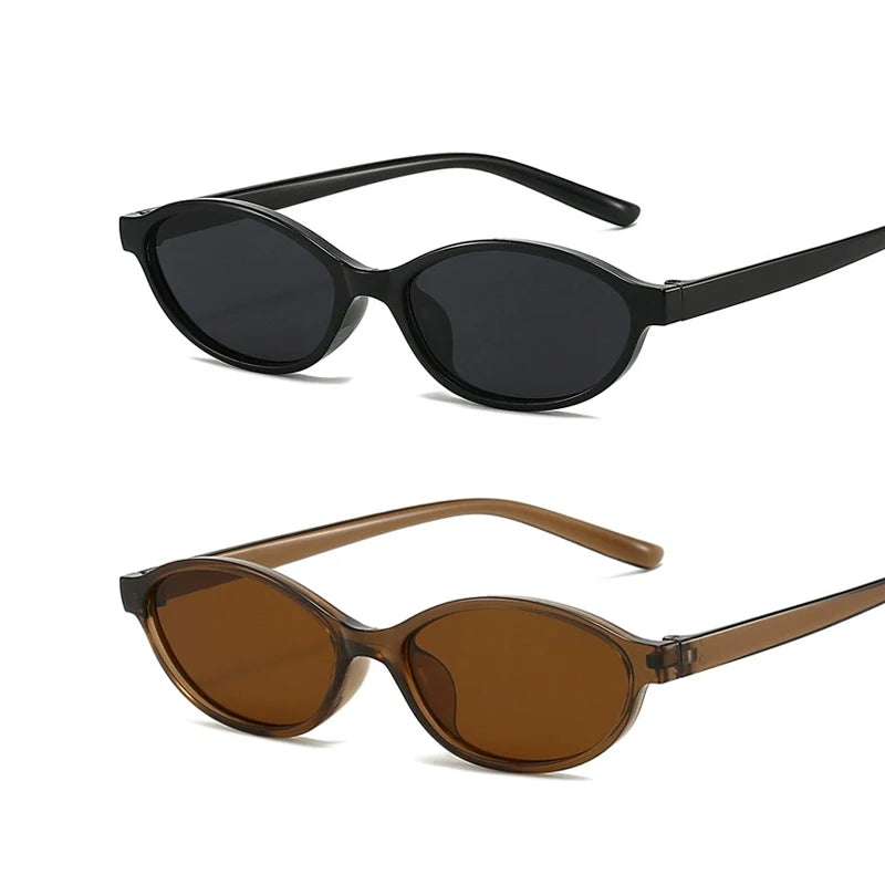 Retro Oval Cat Eye Sunglasses – UV400 Fashion Sunglasses for Women