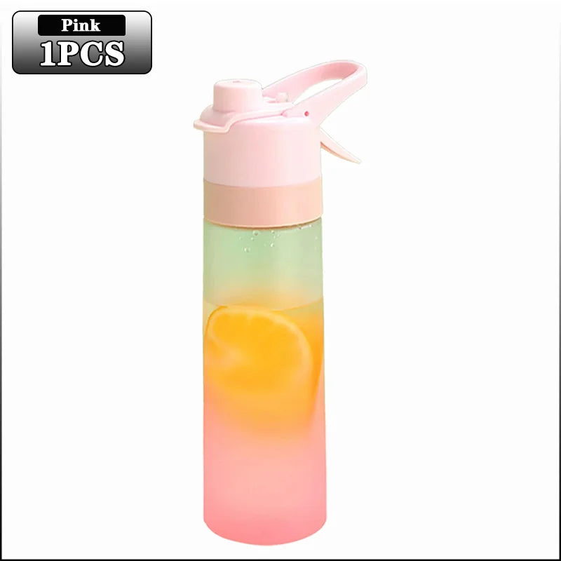 2-in-1 Spray Mist Water Bottle – 650ml Hydration Bottle