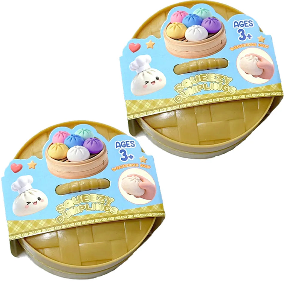 Glitter Dumpling Squishy – Sparkly Sensory Stress Relief Toy