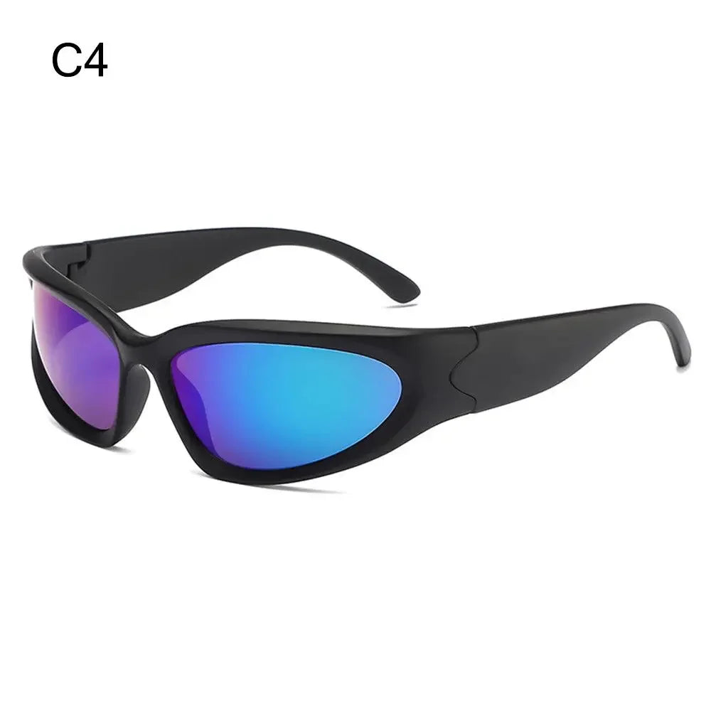 Y2K Rimless Wraparound Sunglasses – UV400 Shield Eyewear for Women & Men