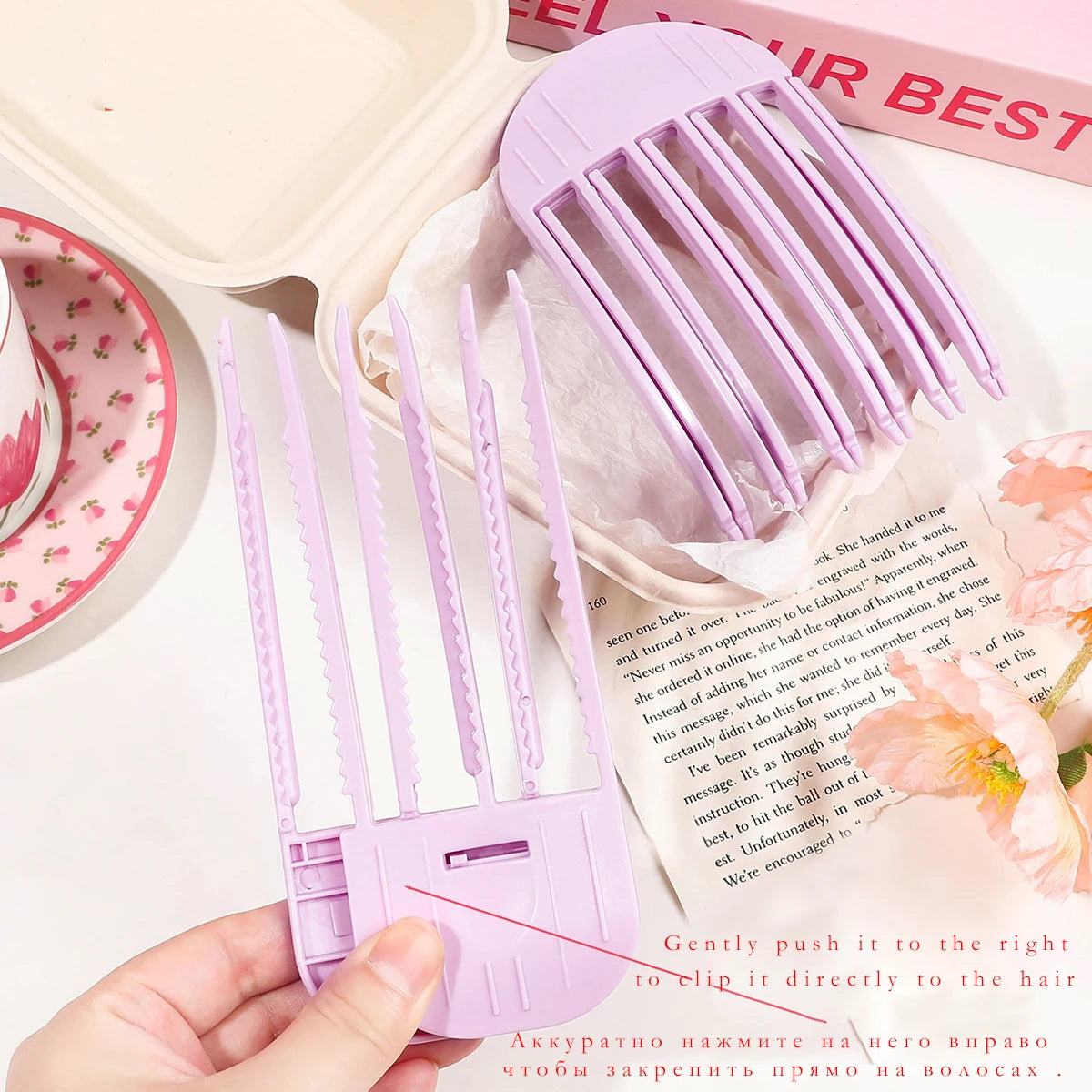 AURELLE Hair Root Volumizing Clips – Fluffy Curling Bangs Hairpins