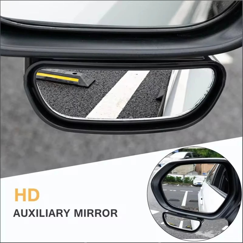 Adjustable Wide-Angle Blind Spot Mirrors – Convex Side Rearview Mirrors for Parking & Driving