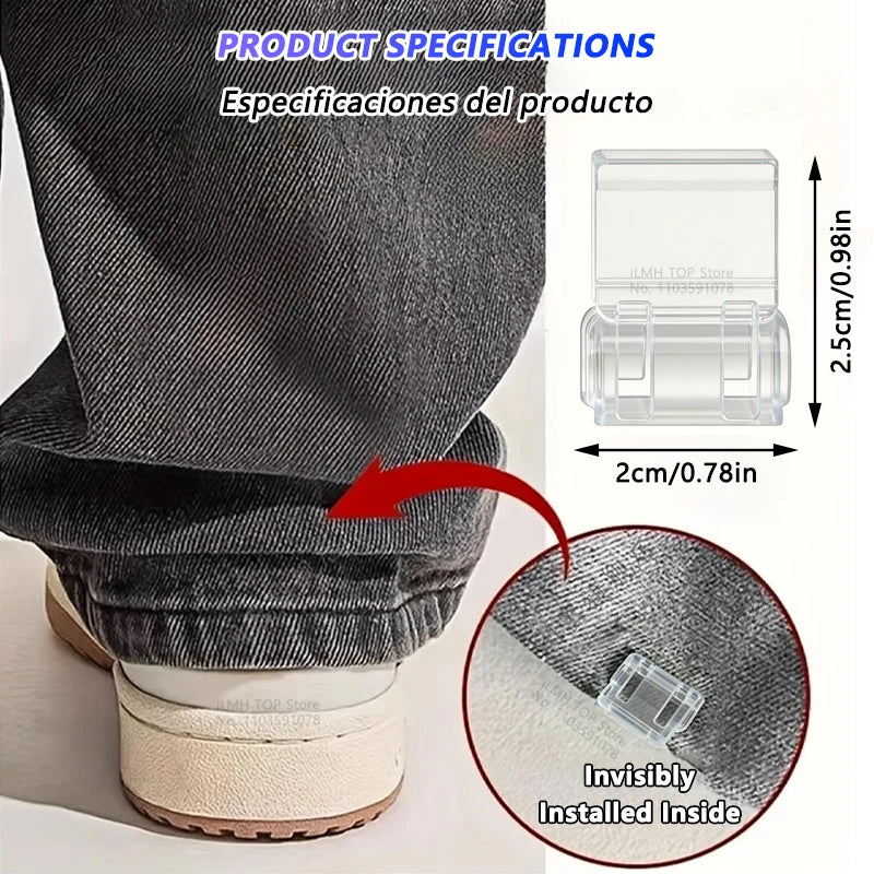 Invisible Pant Hem Clips – No-Sew Adjustable Trouser Length Clips