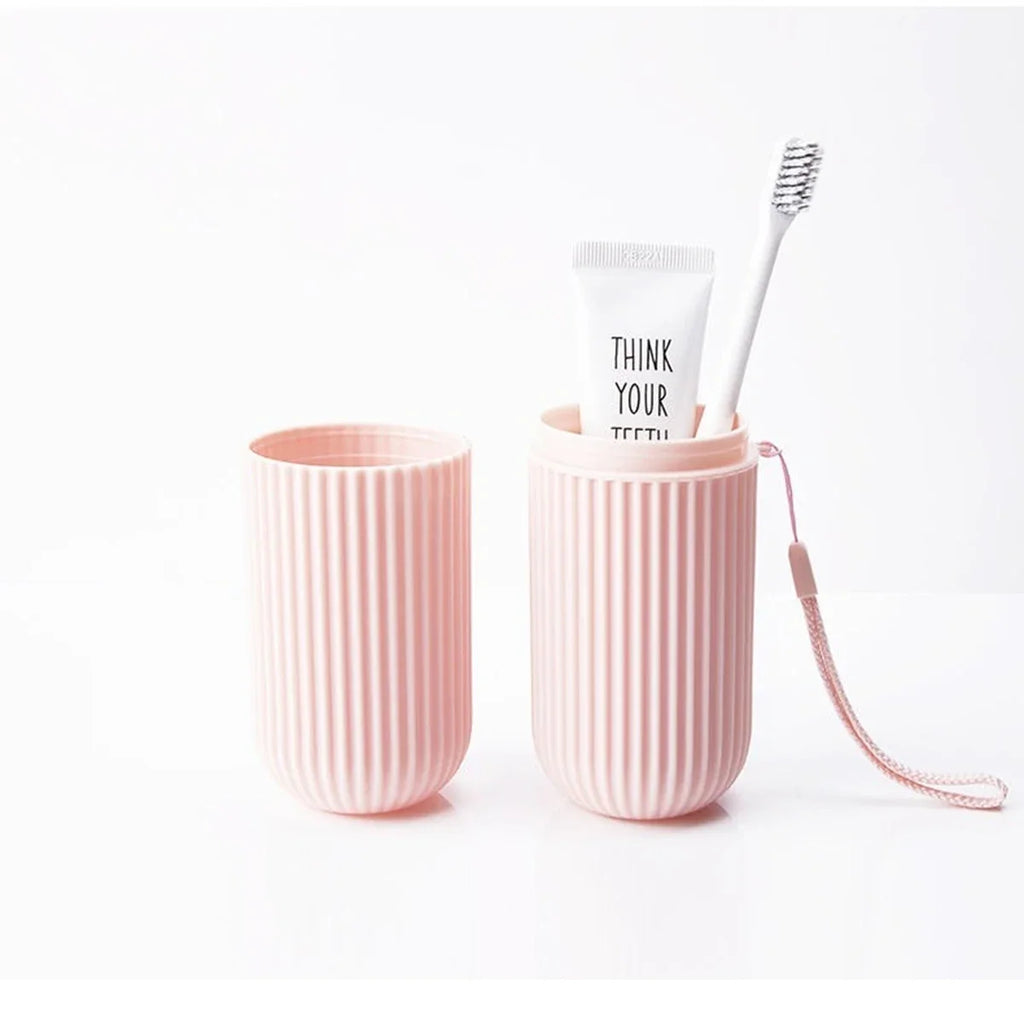 Portable Travel Toothbrush & Toothpaste Holder Case – Protective Dental Storage Organizer