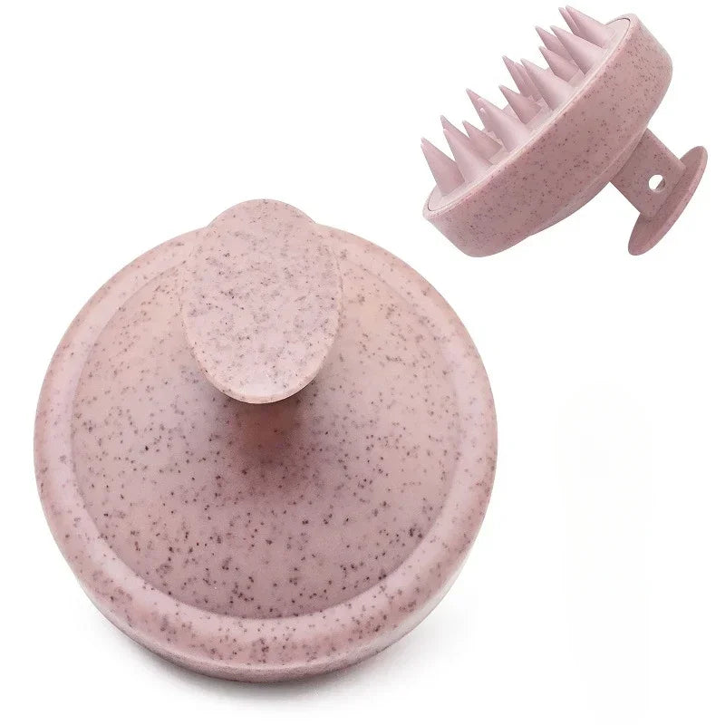 Silicone Shampoo Scalp Massage Brush – Hair & Body Exfoliating Scrubber