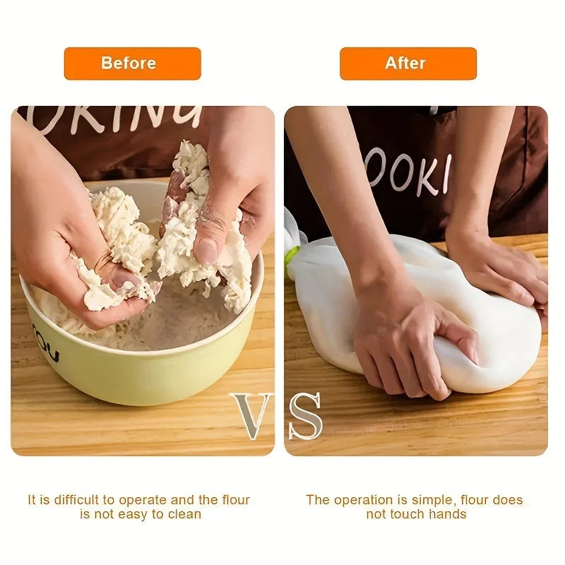 Food-Grade Silicone Dough Kneading Bag – Reusable Non-Stick Mixing Bag with Handle for Bread & Pastry