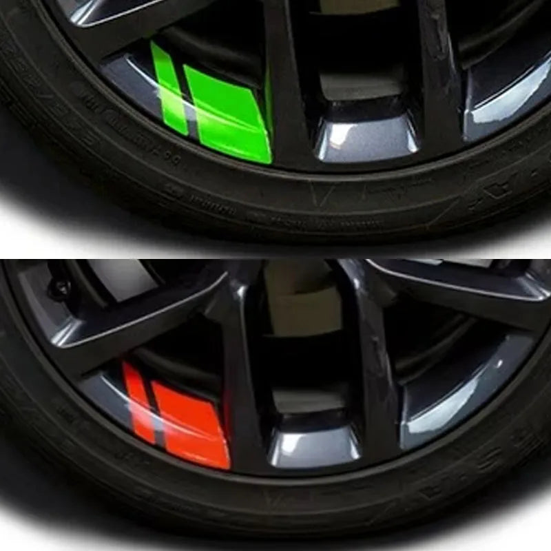 Car Wheel Reflective Stickers – Waterproof Rim Decals for Enhanced Night Visibility & Stylish Wheel Accents