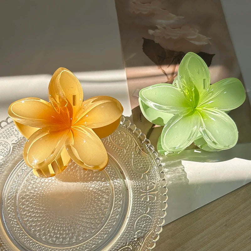 AURELLE Bohemia Flower Hair Claw Clip – Large Women's Fashion Hair Accessory