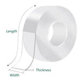 Nano Double-Sided Adhesive Tape – Strong Transparent Acrylic Mounting Tape