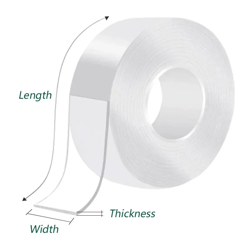 Nano Double-Sided Adhesive Tape – Strong Transparent Acrylic Mounting Tape