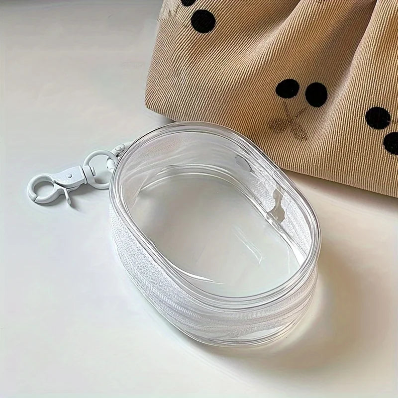 Portable Mini Zipper Storage Pouch – Silicone Organizer for Earbuds & Chargers
