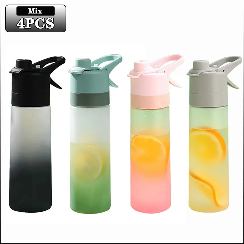 2-in-1 Spray Mist Water Bottle – 650ml Hydration Bottle