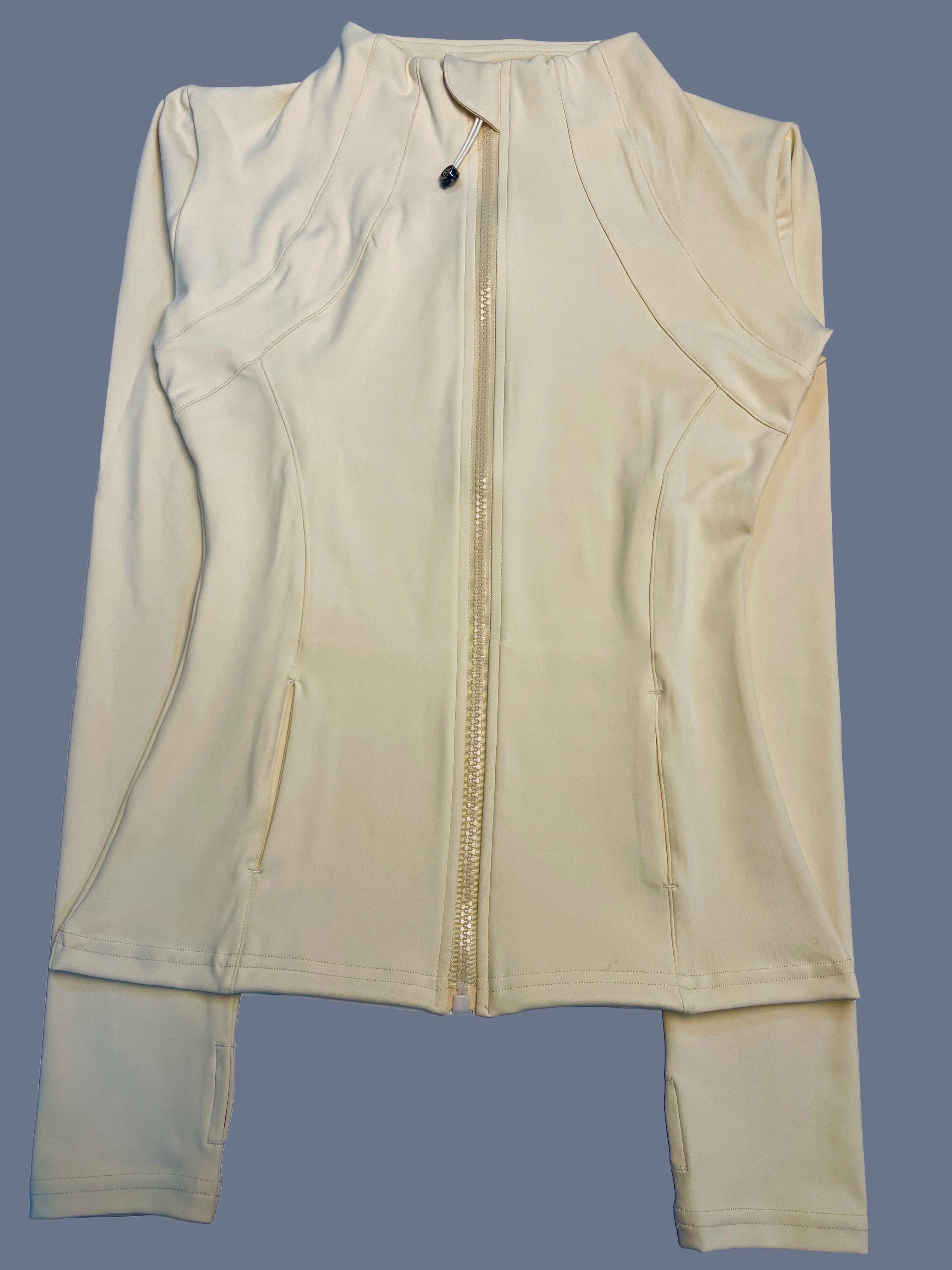 Women's Quick-Dry Zip-Up Fitness Jacket – Long Sleeve Sports Top