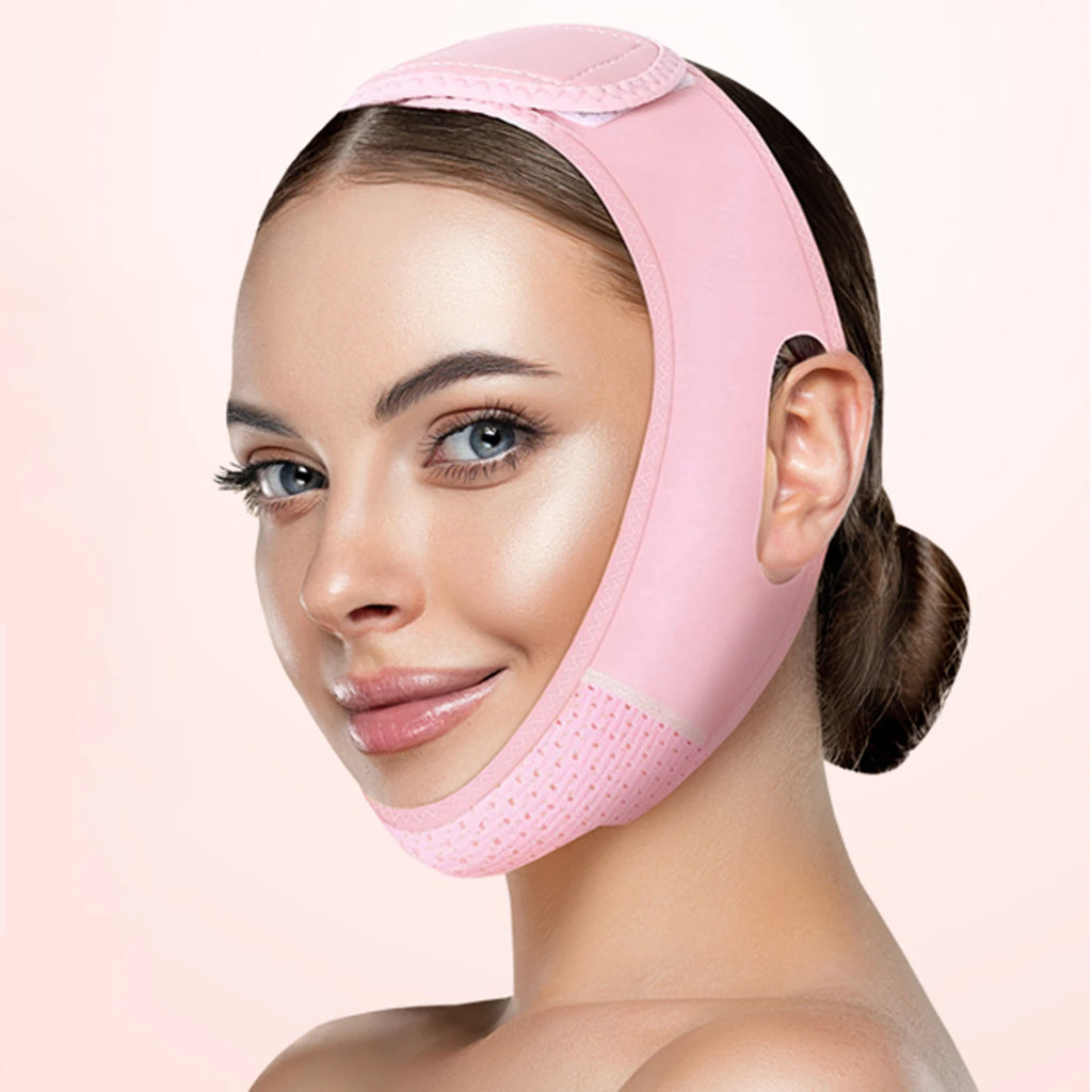 Reusable V-Line Face Lifting Strap – Adjustable Chin & Jawline Support Band