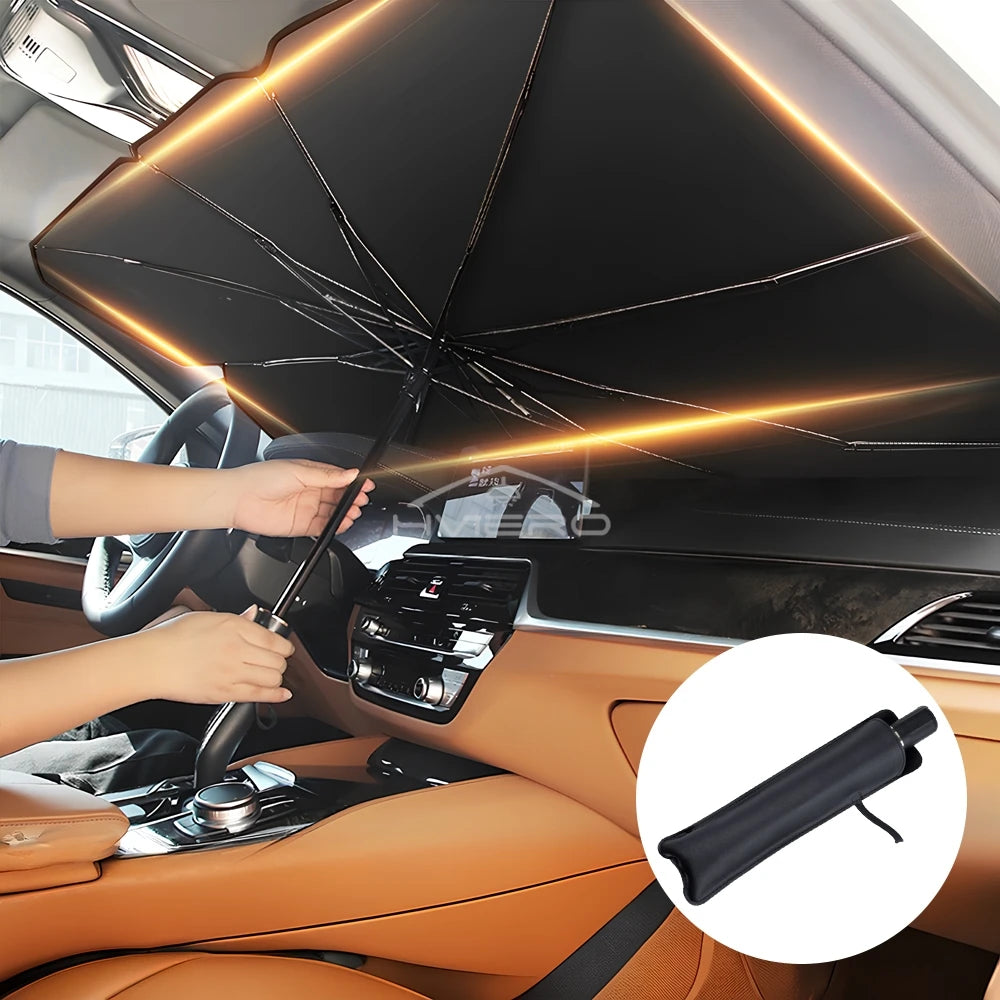Foldable Car Windshield Sunshade Umbrella – UV Protection Front Windshield Cover