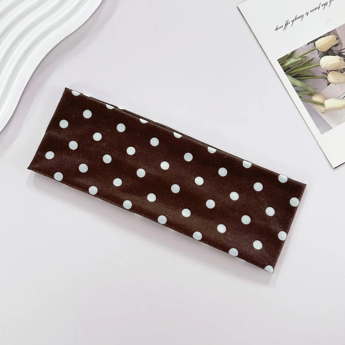 Y2K Retro Polka Dot Stretch Headband