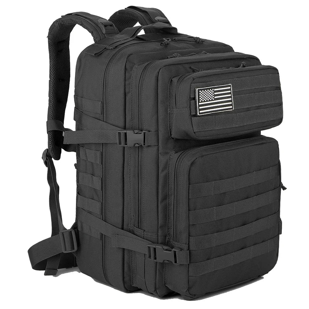 45L Tactical Backpack | Military-Style Molle Hiking, Camping & Travel Backpack