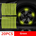 Reflective Car Safety Strips – Wheel Hub & Door Handle Warning Stickers