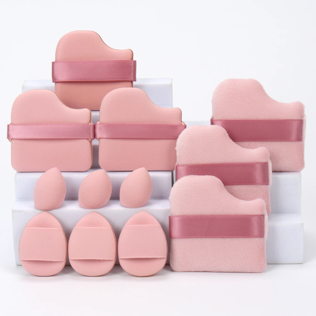 12-Piece Makeup Sponge & Powder Puff Set – Beauty Blending Tools
