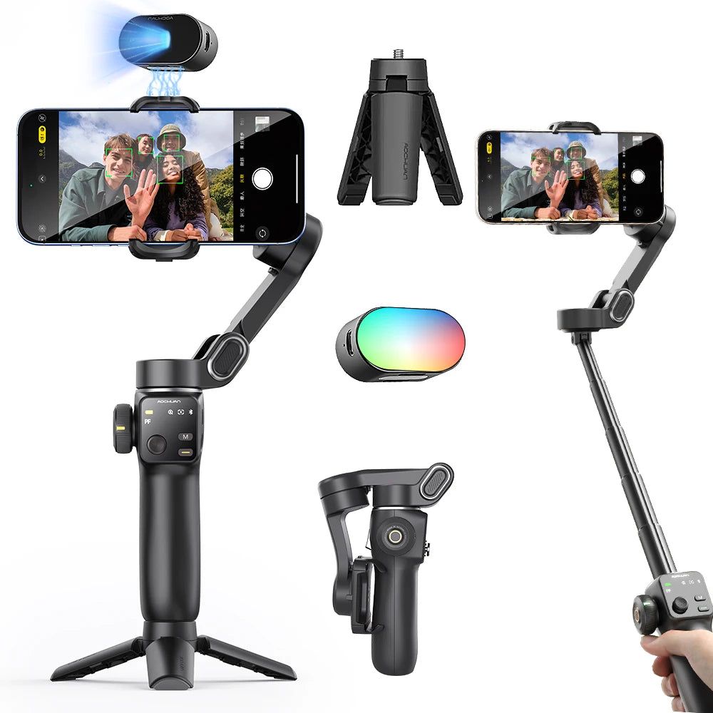 AOCHUAN V8 3-Axis Smart Handheld Gimbal Stabilizer