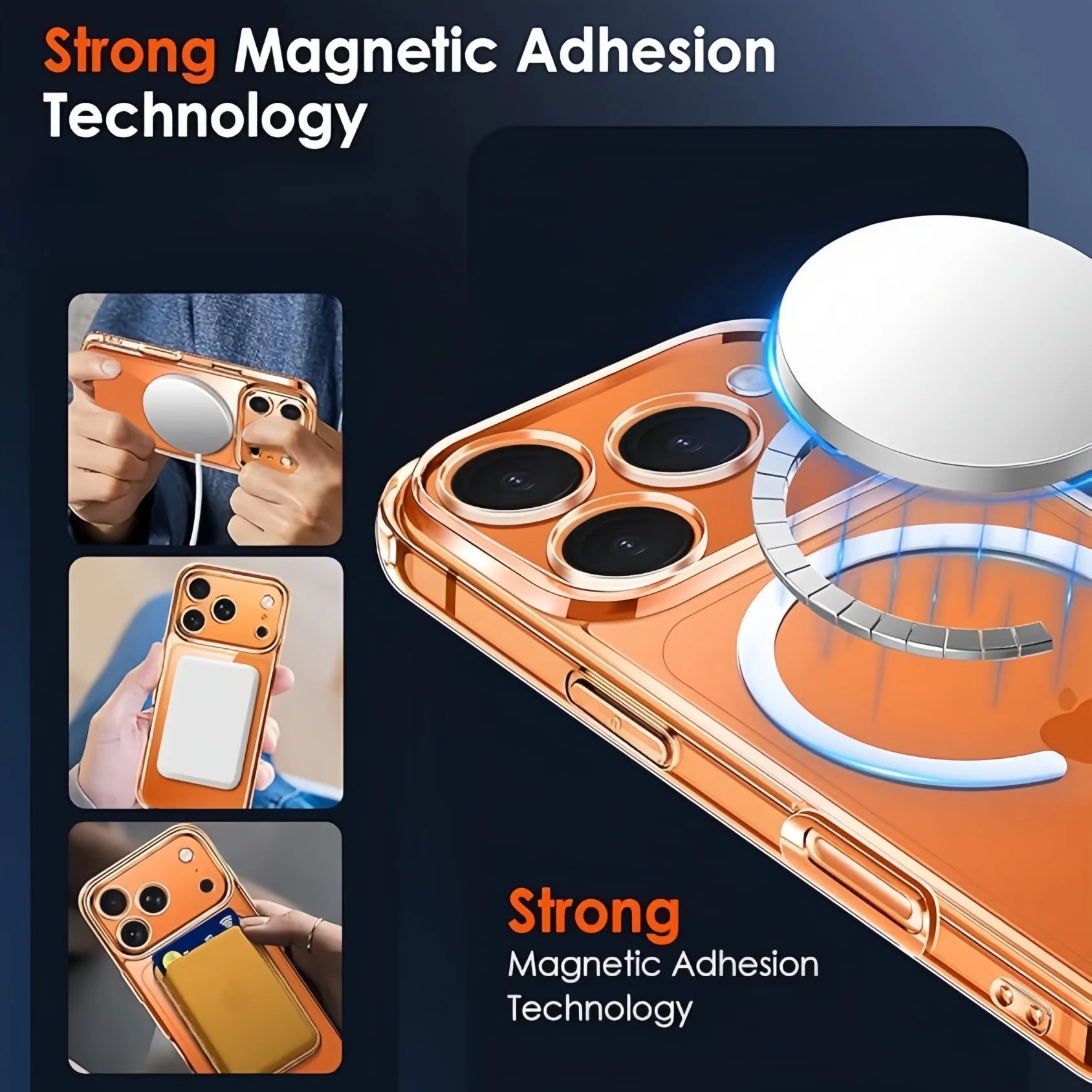 Magnetic Clear iPhone Case