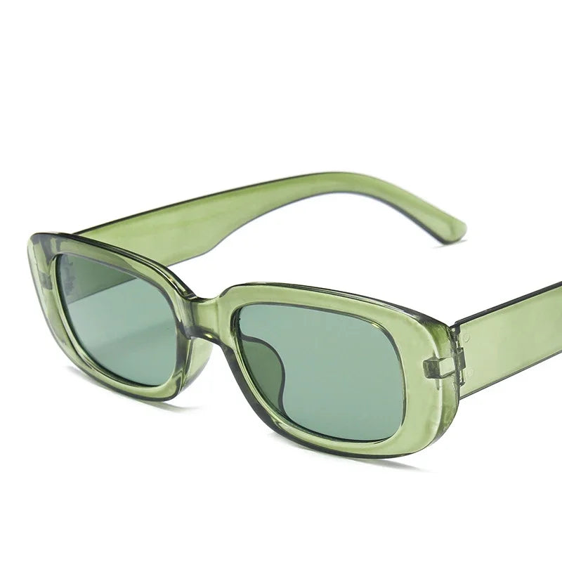 Retro Rectangle UV400 Sunglasses – Vintage Fashion Eyewear for Women & Men