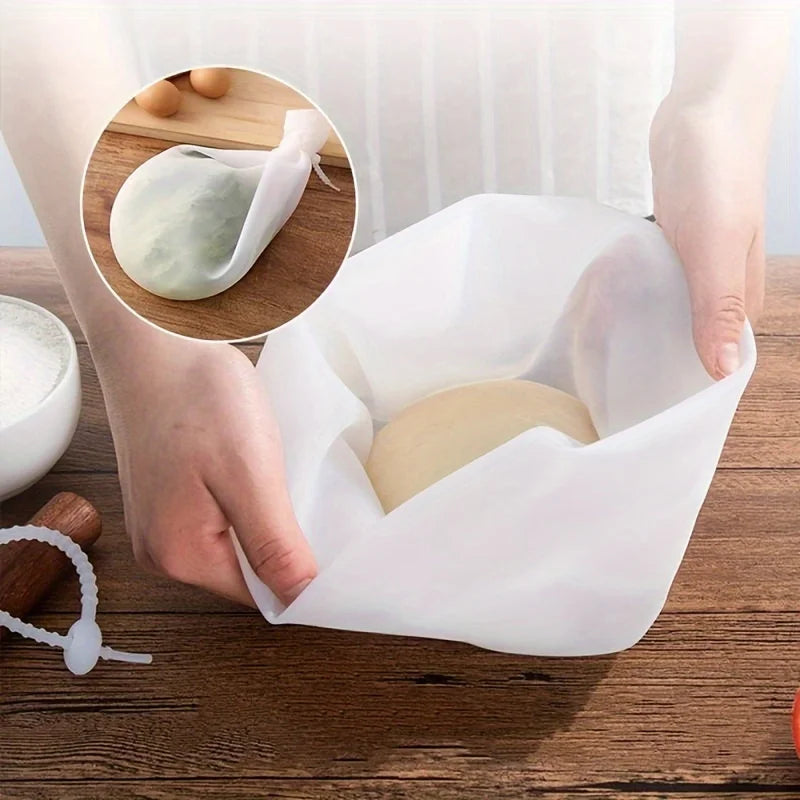 Food-Grade Silicone Dough Kneading Bag – Reusable Non-Stick Mixing Bag with Handle for Bread & Pastry