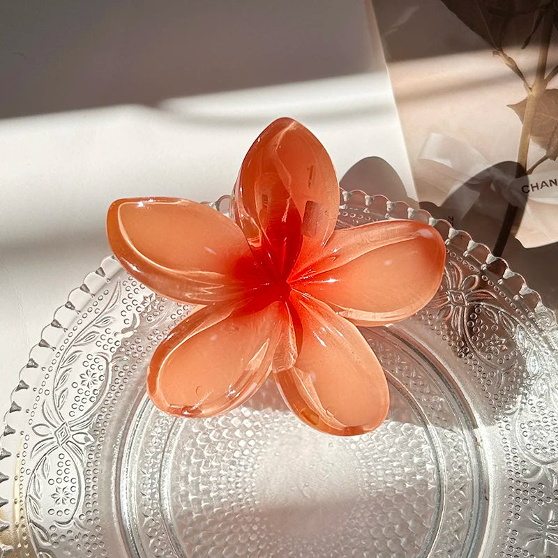 AURELLE Bohemia Flower Hair Claw Clip – Large Women's Fashion Hair Accessory