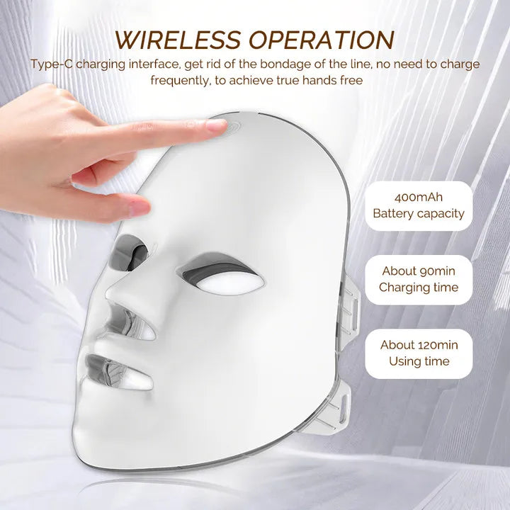 7-Color LED Facial Mask – Skin Rejuvenation & Light Therapy