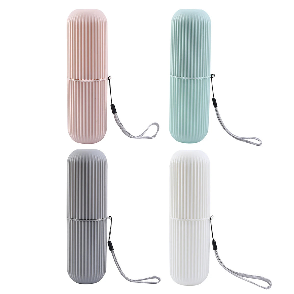 Portable Travel Toothbrush & Toothpaste Holder Case – Protective Dental Storage Organizer