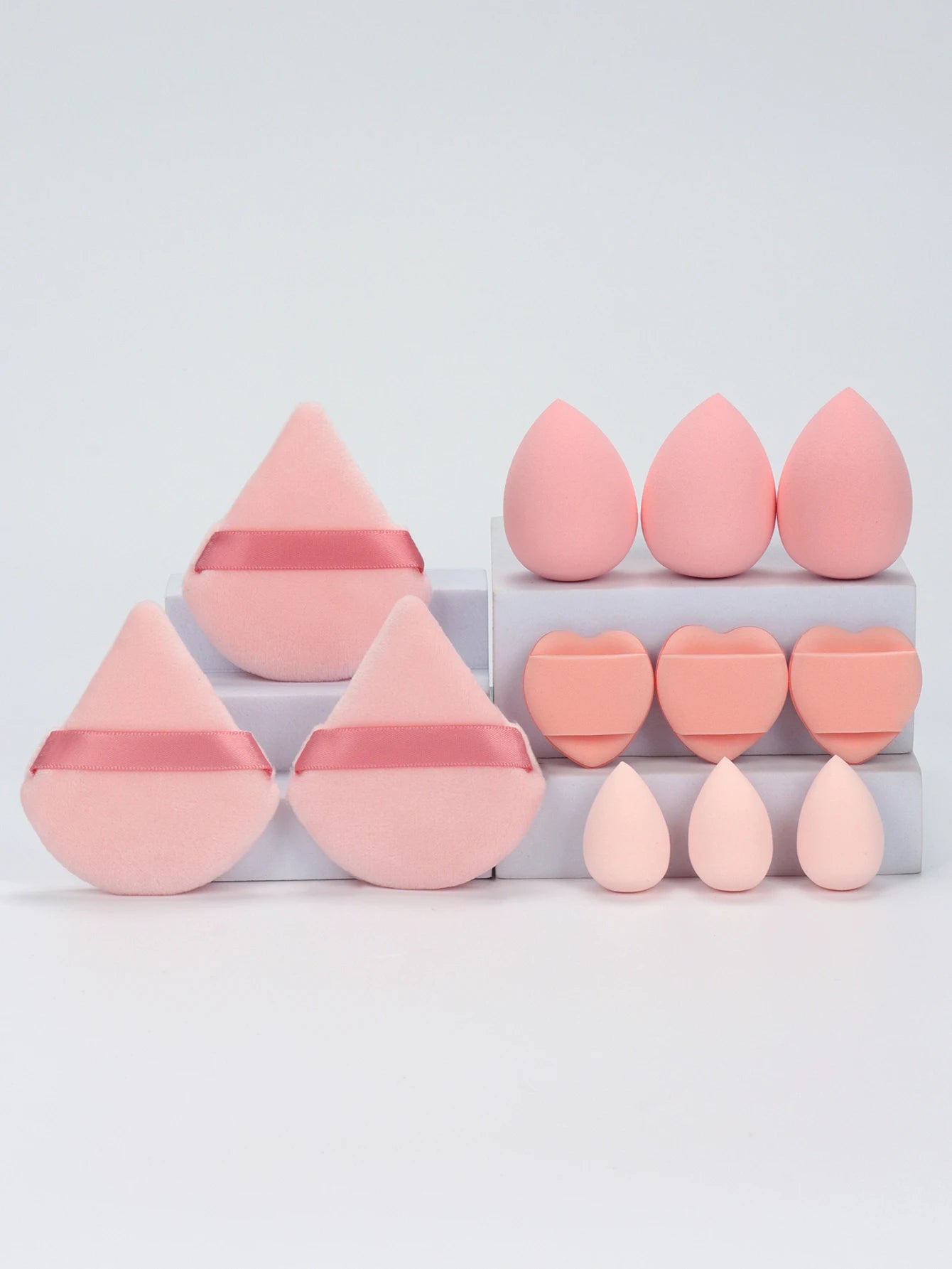 12-Piece Makeup Sponge & Powder Puff Set – Beauty Blending Tools