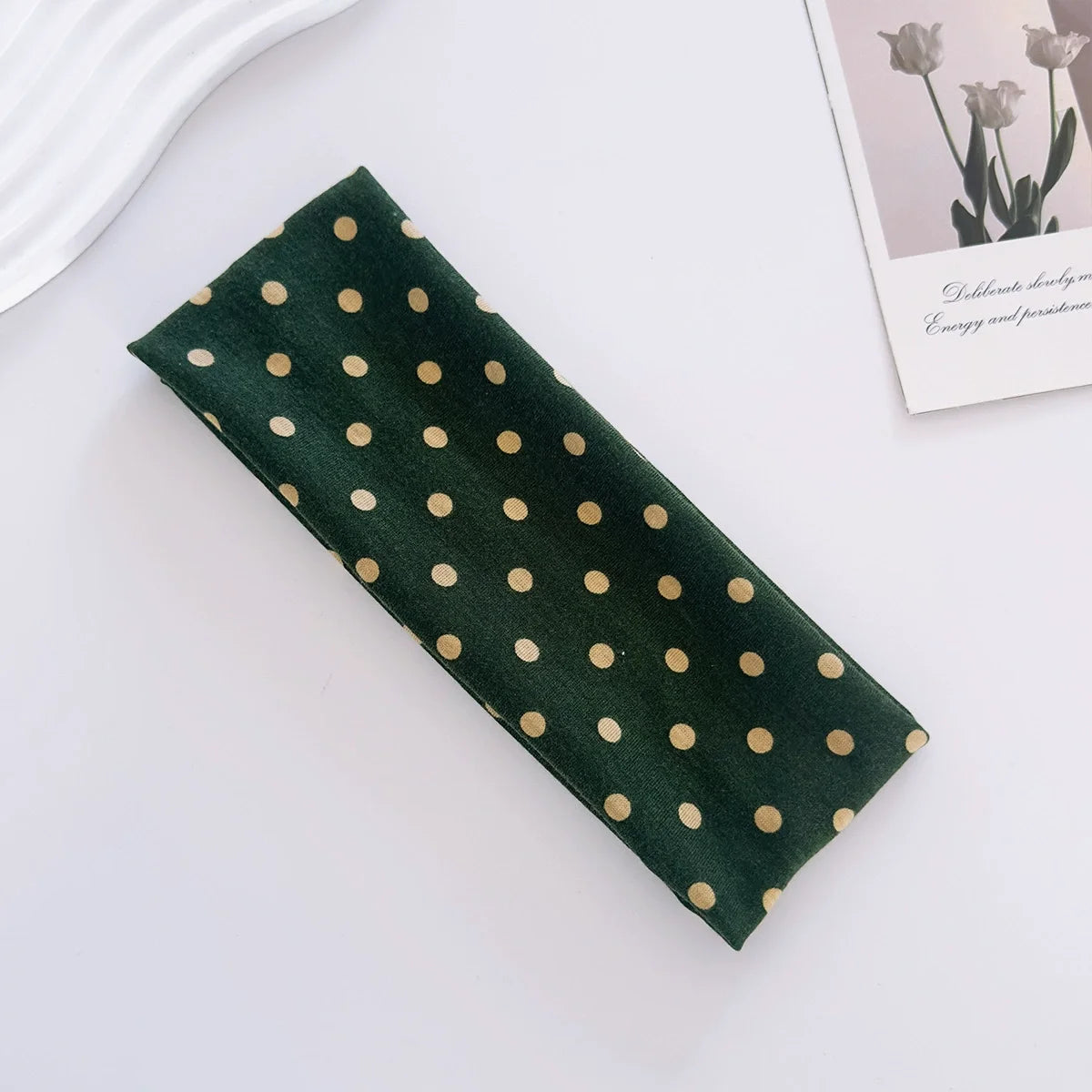 Y2K Retro Polka Dot Stretch Headband