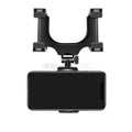 SEAMETAL Rearview Mirror Phone Holder – 360° Adjustable Car Navigation Mount