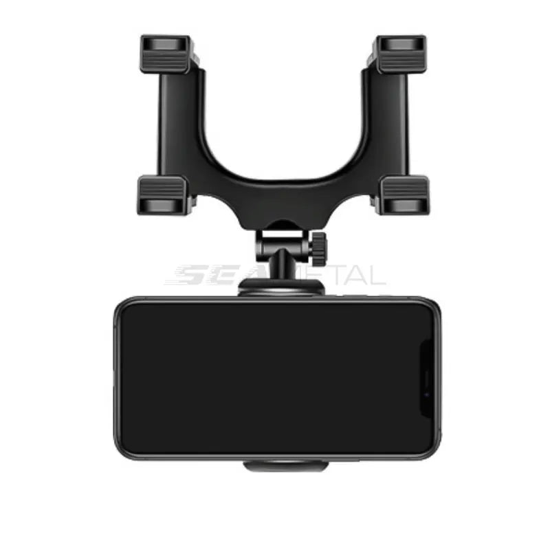 SEAMETAL Rearview Mirror Phone Holder – 360° Adjustable Car Navigation Mount