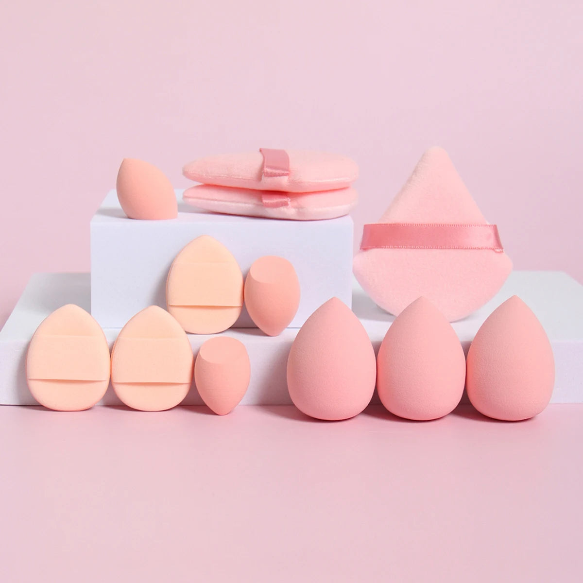 12-Piece Makeup Sponge & Powder Puff Set – Beauty Blending Tools