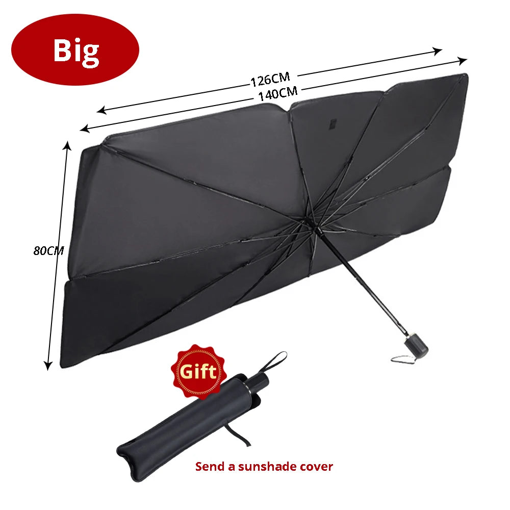 Foldable Car Windshield Sunshade Umbrella – UV Protection Front Windshield Cover