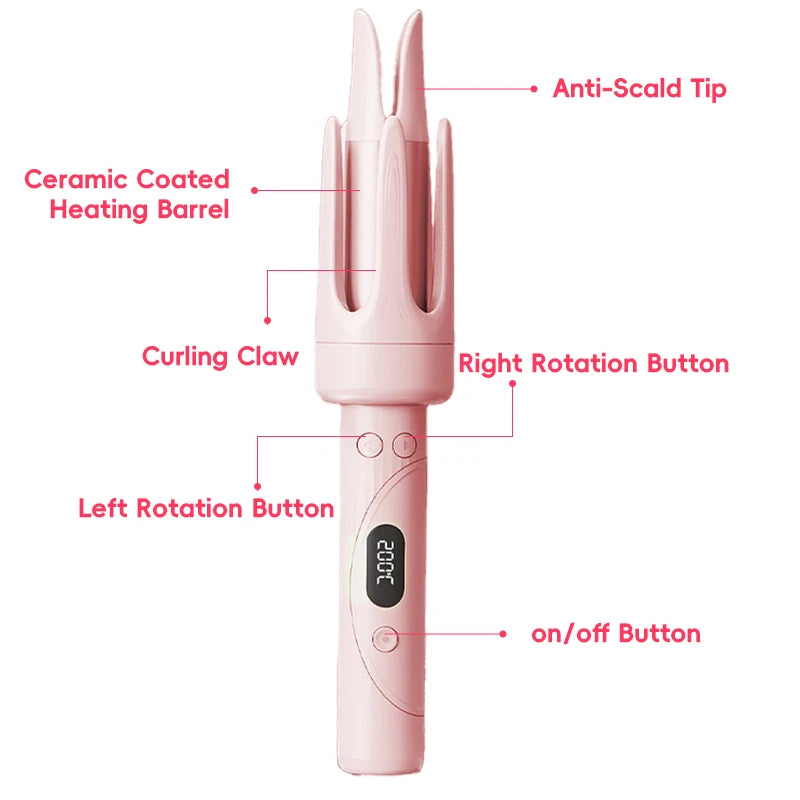 Automatic Rotating Curling Iron – 32mm Ceramic Hair Curler
