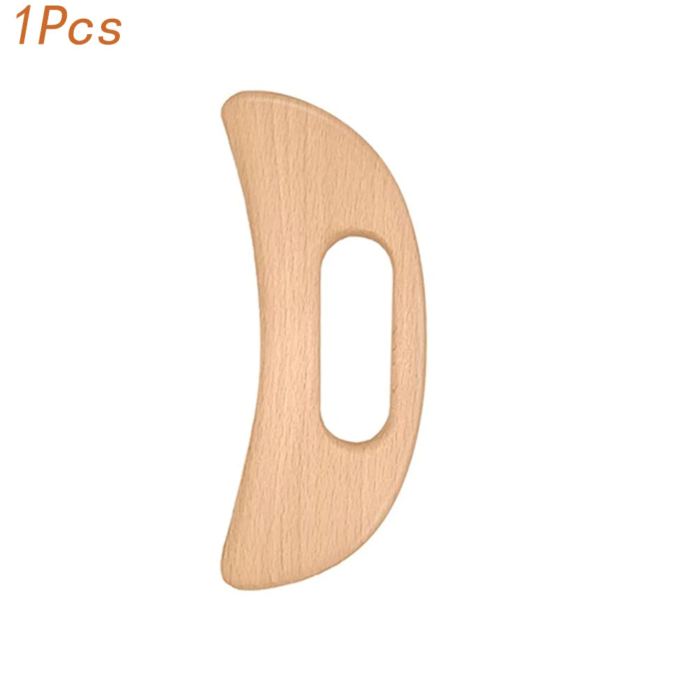 Wooden Gua Sha Body Massager – Beech Wood Maderotherapy Massage Tool