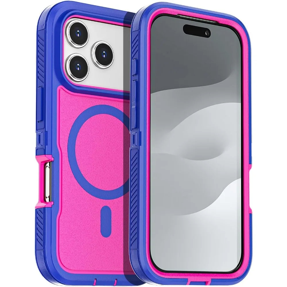 Matte Clear Magnetic Case for iPhone 13–18 Series – Anti-Slip Protective Cover with MagSafe Compatibility & Wireless Charging Support