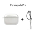 Clear TPU AirPods Case with Lanyard – Shockproof Protective Cover for AirPods