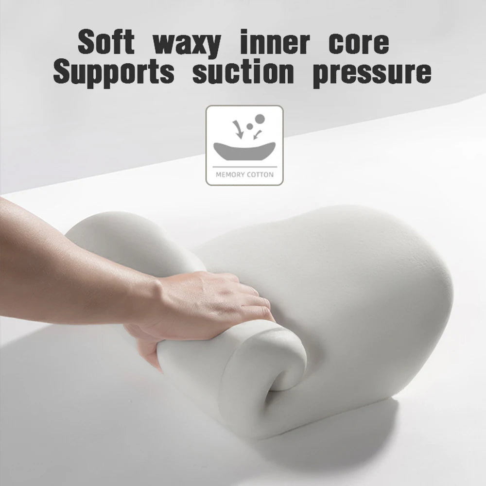 Memory Foam Car Neck Pillow – Ergonomic Headrest & Neck Support Cushion