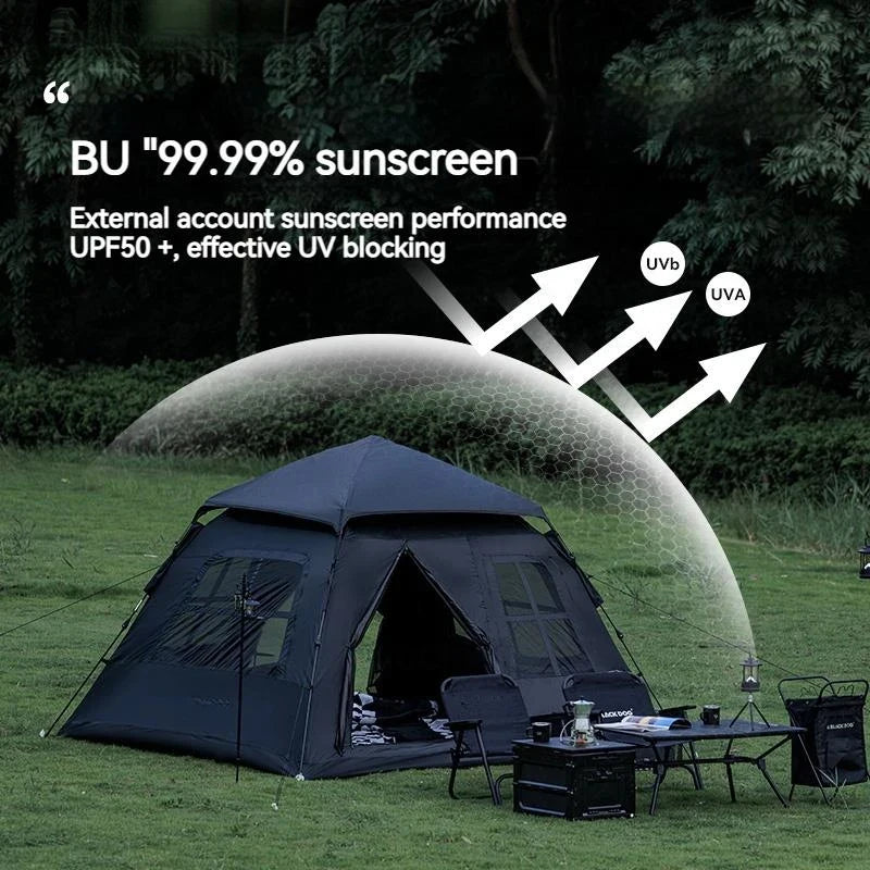 Outdoor Vinyl Tent Cmping Portable Equipment Camping Thick sun Protection And Rainstorm Automatic Quick Opening Tent.