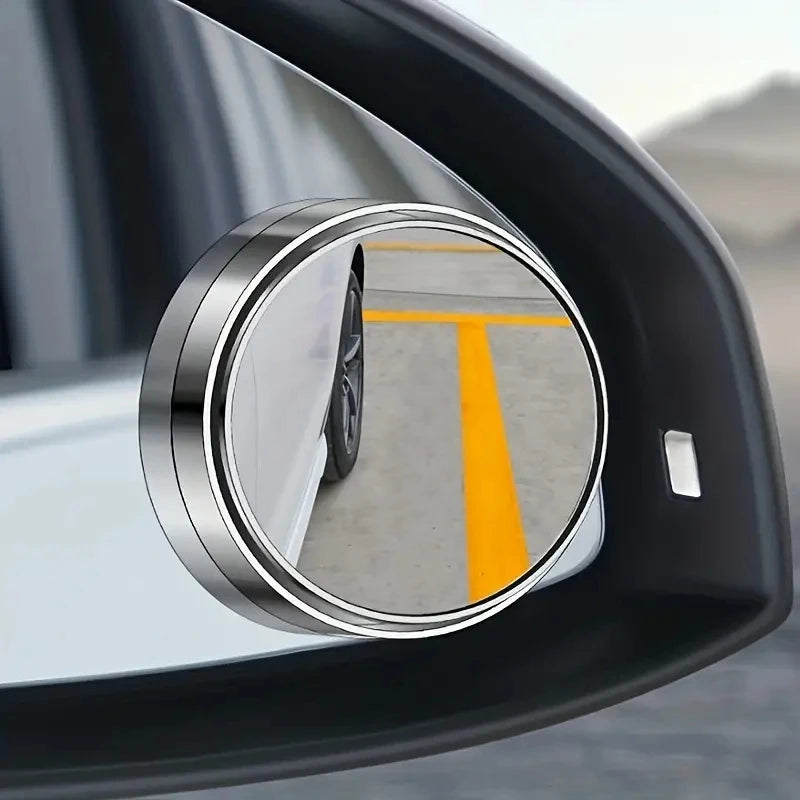 2-Pack 360° Adjustable Wide-Angle Blind Spot Mirrors