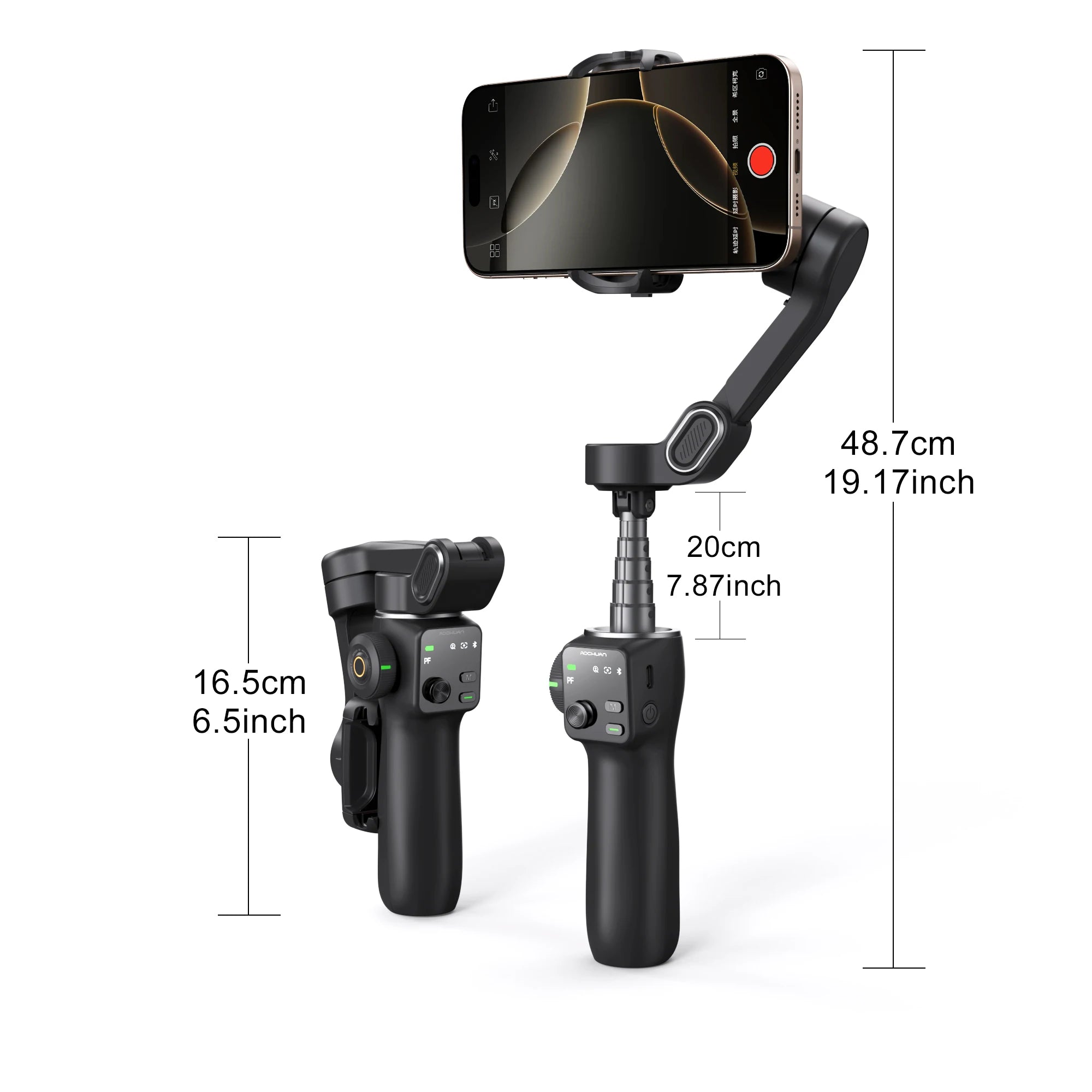 AOCHUAN V8 3-Axis Smart Handheld Gimbal Stabilizer