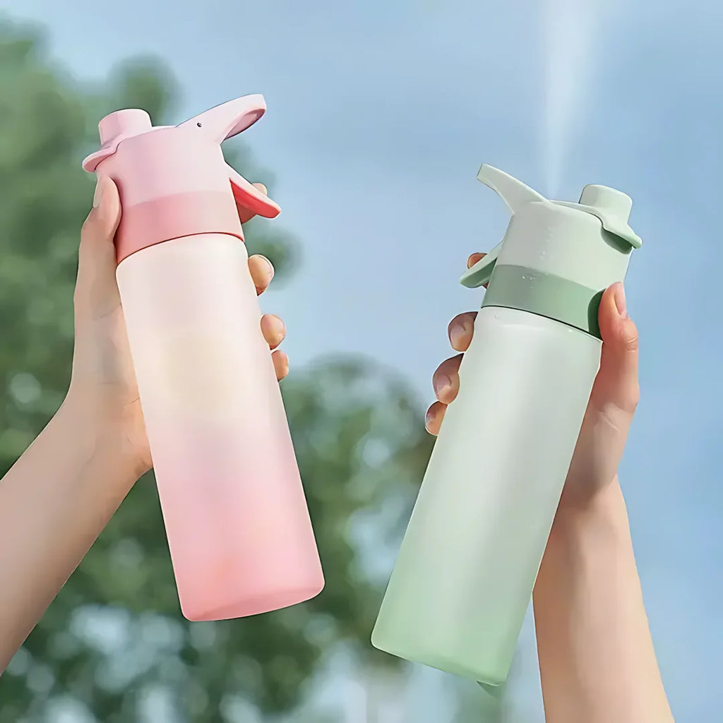 2-in-1 Spray Mist Water Bottle – 650ml Hydration Bottle