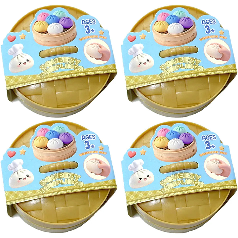 Glitter Dumpling Squishy – Sparkly Sensory Stress Relief Toy