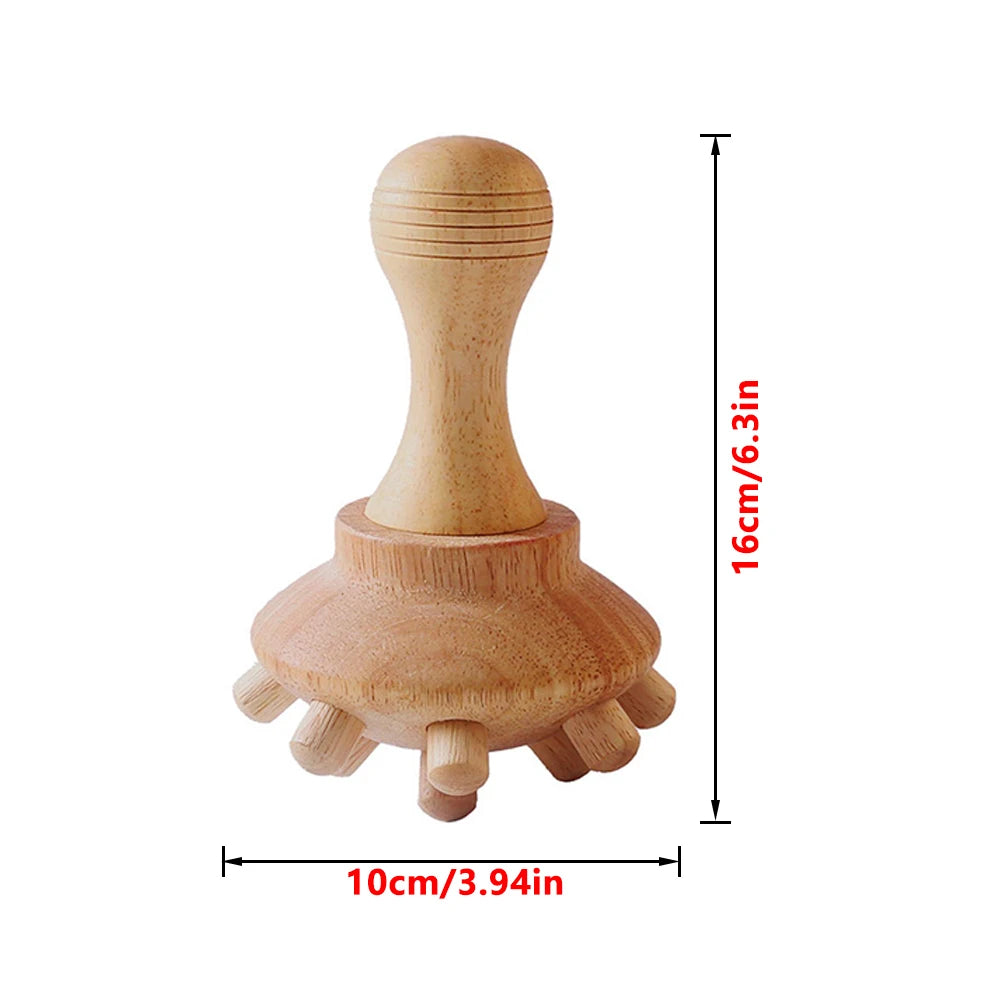 Wooden Gua Sha Body Massager – Beech Wood Maderotherapy Massage Tool
