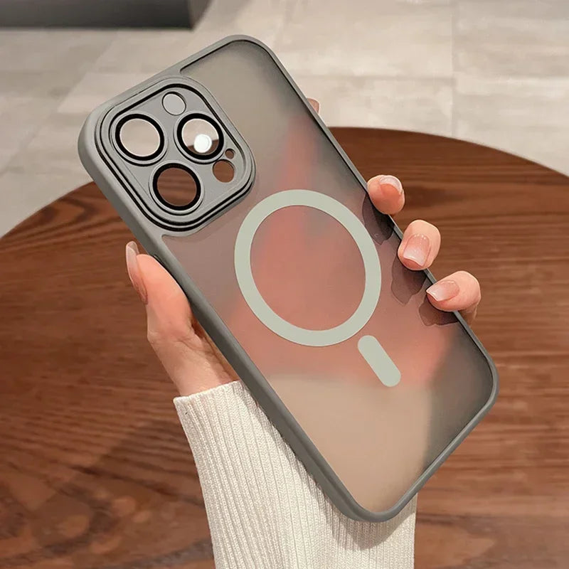 Magnetic Luxury Matte Case for iPhone