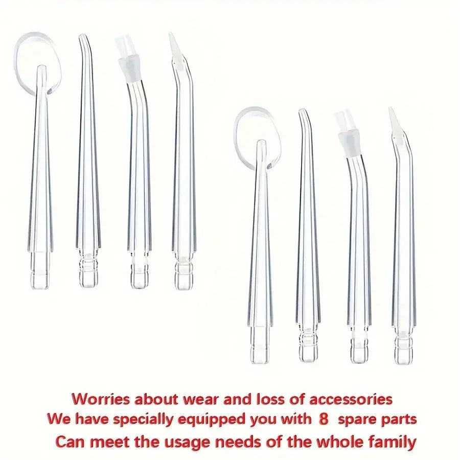 8-Piece Replacement Oral Irrigator Nozzle Tips for Water Flosser